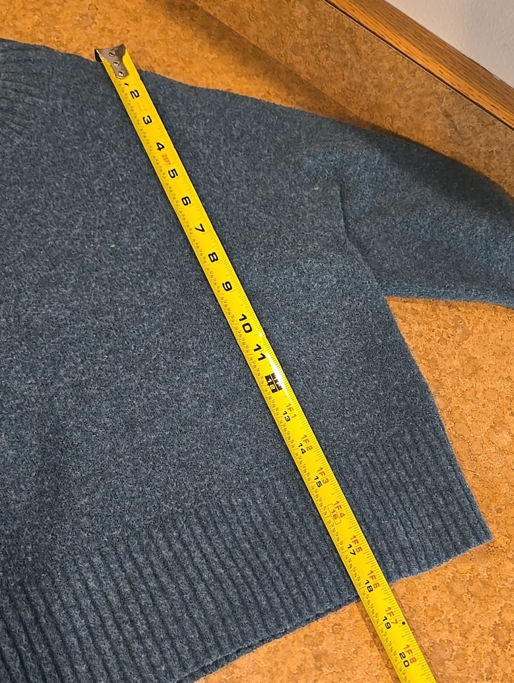 Womens Large Crewneck Cozy Sweaterp Deep Green Y2k Fall - Picture 7 of 11